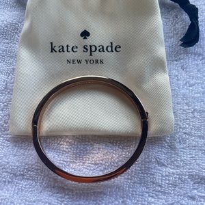 Kate Spade Earrings and Bangle- Rose Gold